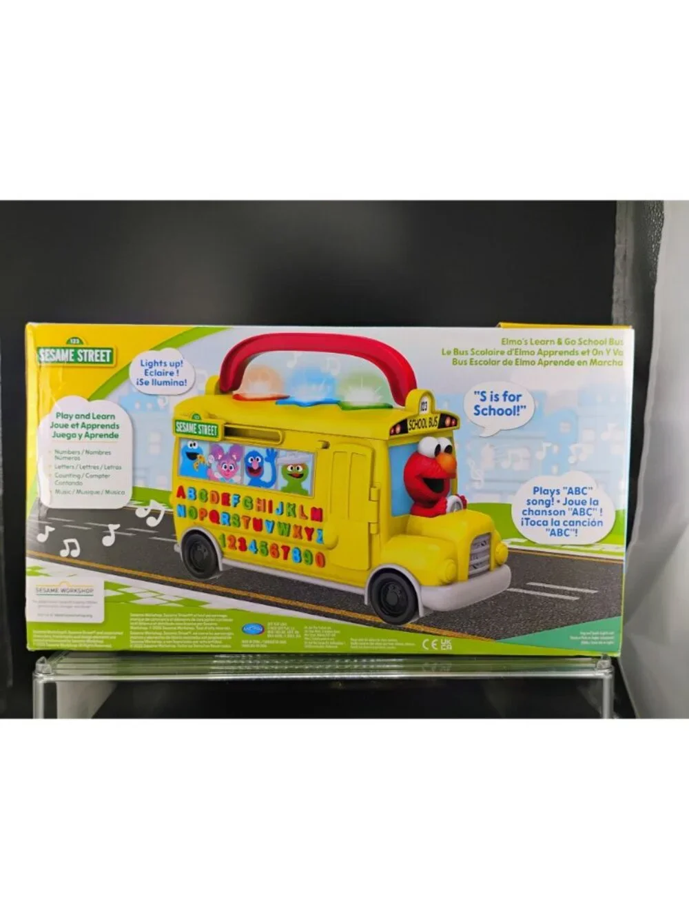 Sesame Street Elmos Learn & Go School Bus Educational Toy